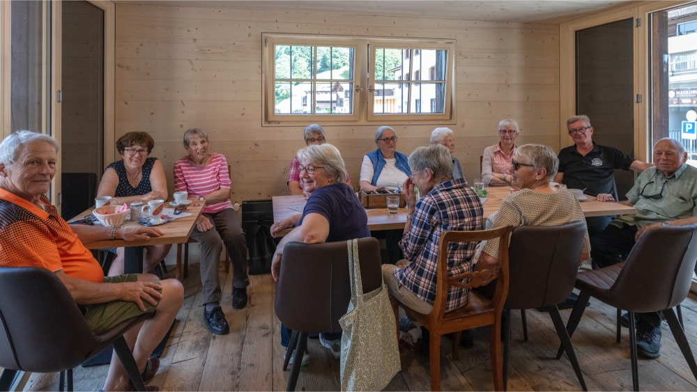 Treffpunkt für dein Fest, Brunch oder Kaffeepause. 